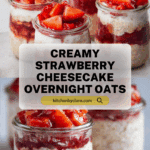 Strawberry Cheesecake Overnight Oats Recipe
