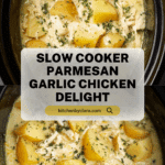 Crockpot Parmesan Garlic Chicken Recipe