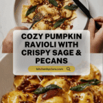 Homemade Pumpkin Ravioli with Pecan Crumble Recipe