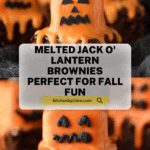 Melted Jack O' Lantern Brownies Recipe