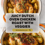 Dutch oven Roast Chicken and Vegetables Recipe