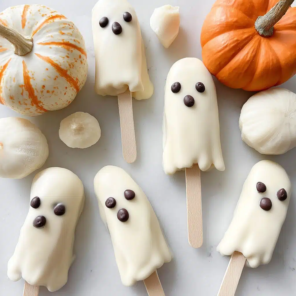 Healthy Halloween Yogurt Banana Ghost Pops Recipe - Recipe Image
