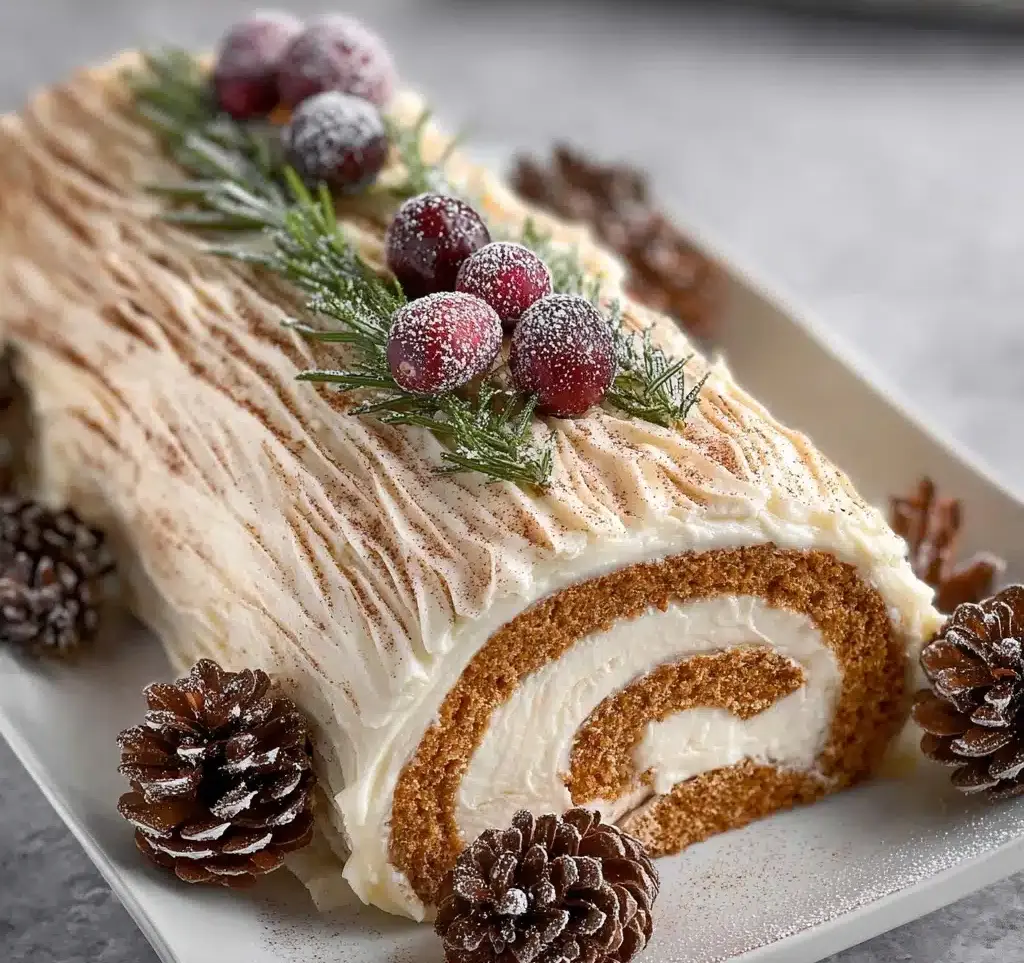 Gingerbread Yule Log Recipe