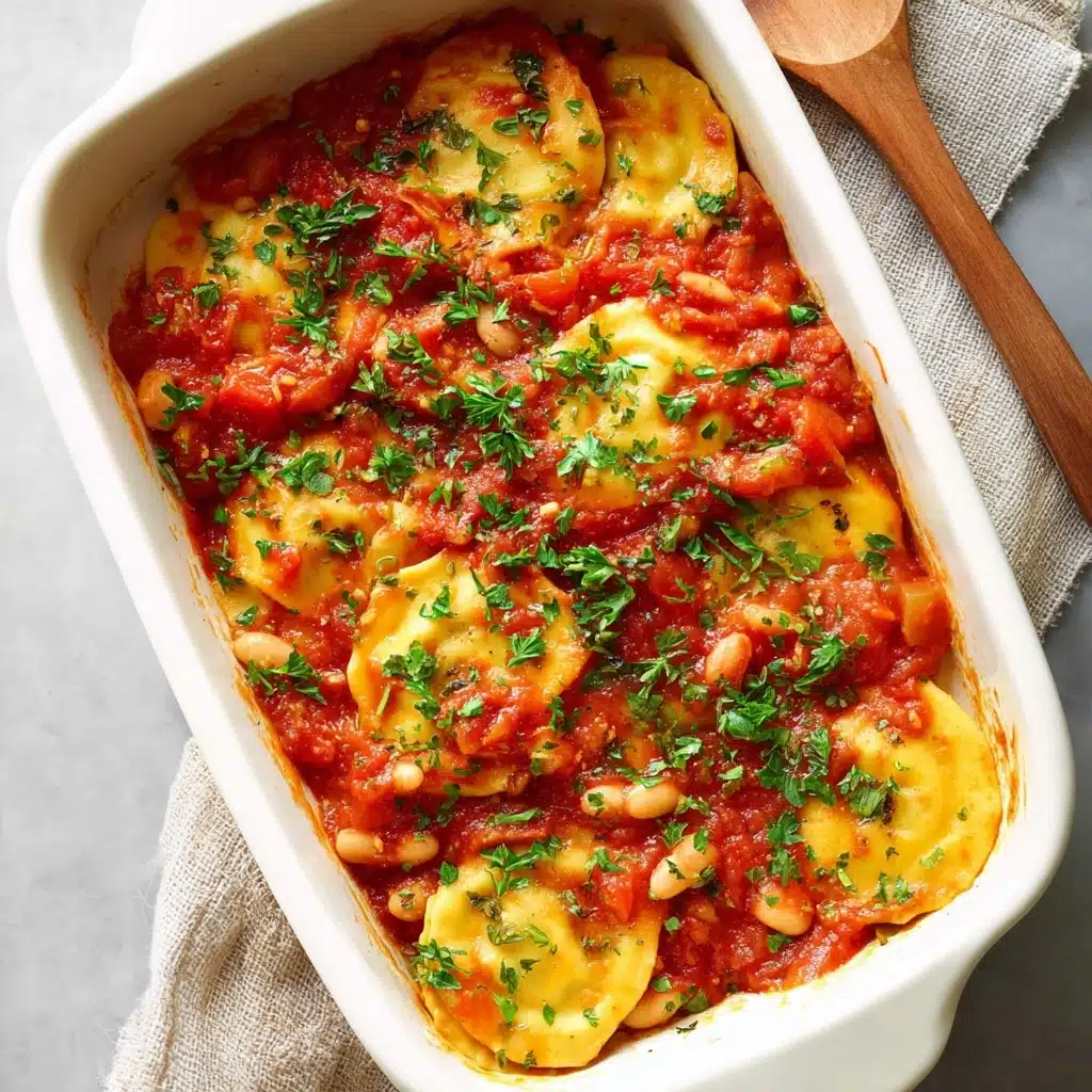 White Bean & Tomato Polenta Casserole Recipe