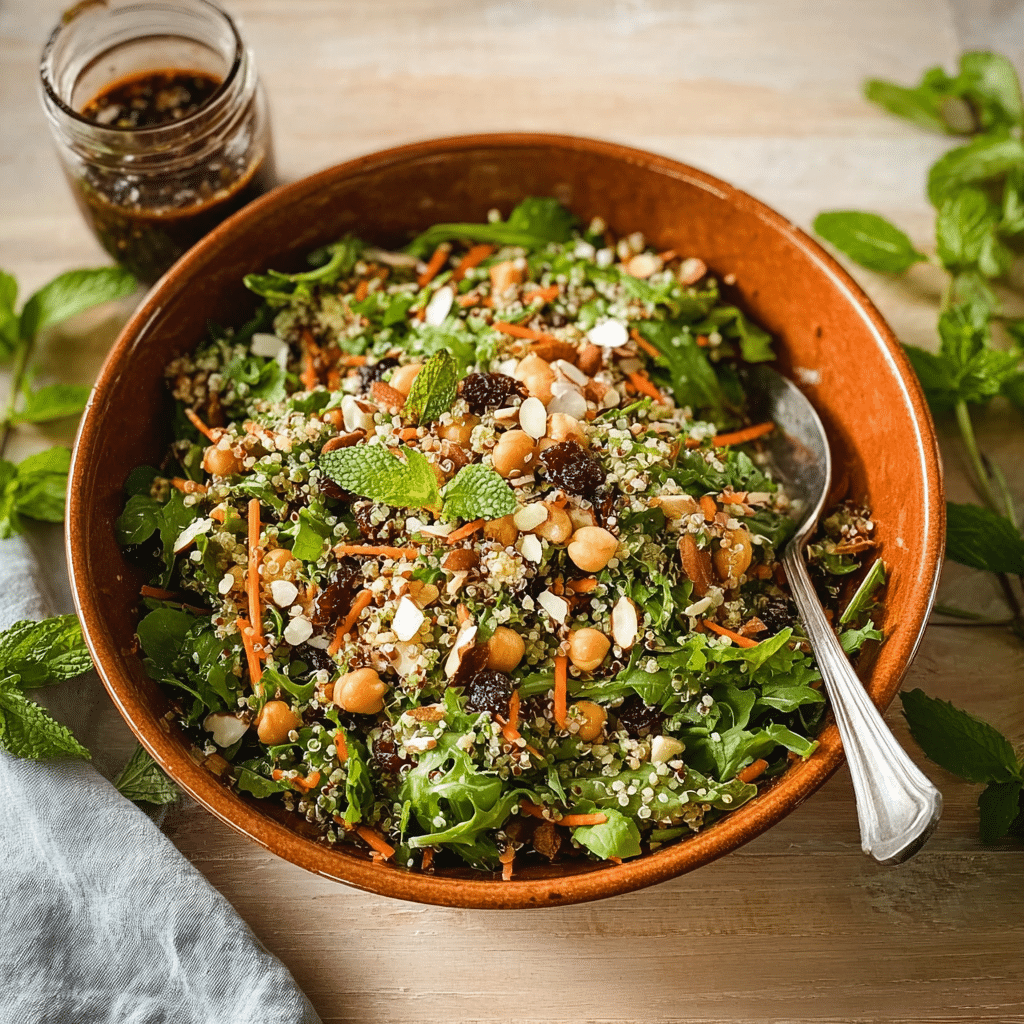 30 Minute Moroccan-Inspired Carrot & Chickpea Salad Recipe - Recipe Image