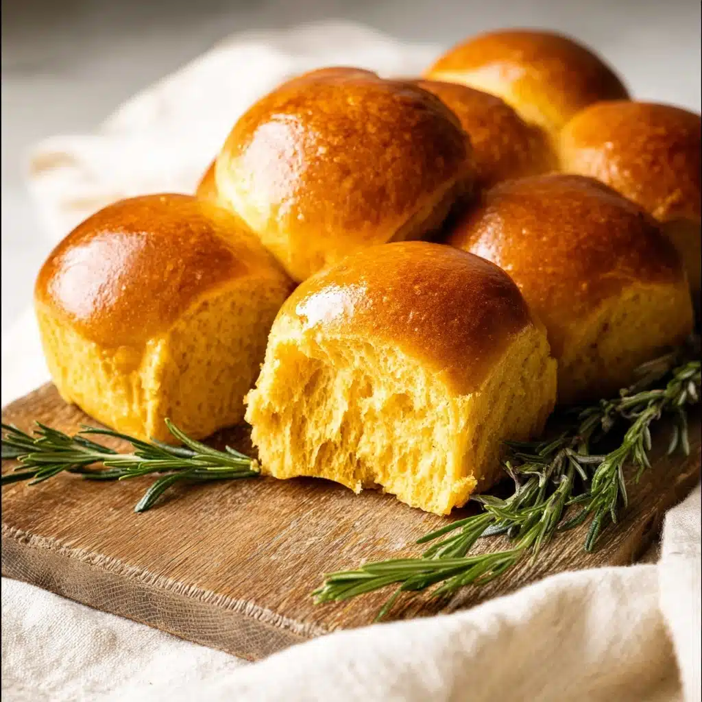Rosemary pumpkin dinner rolls Recipe - Recipe Image