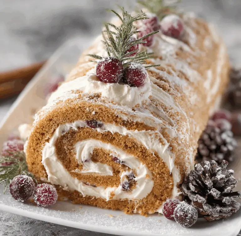 Gingerbread Yule Log Recipe
