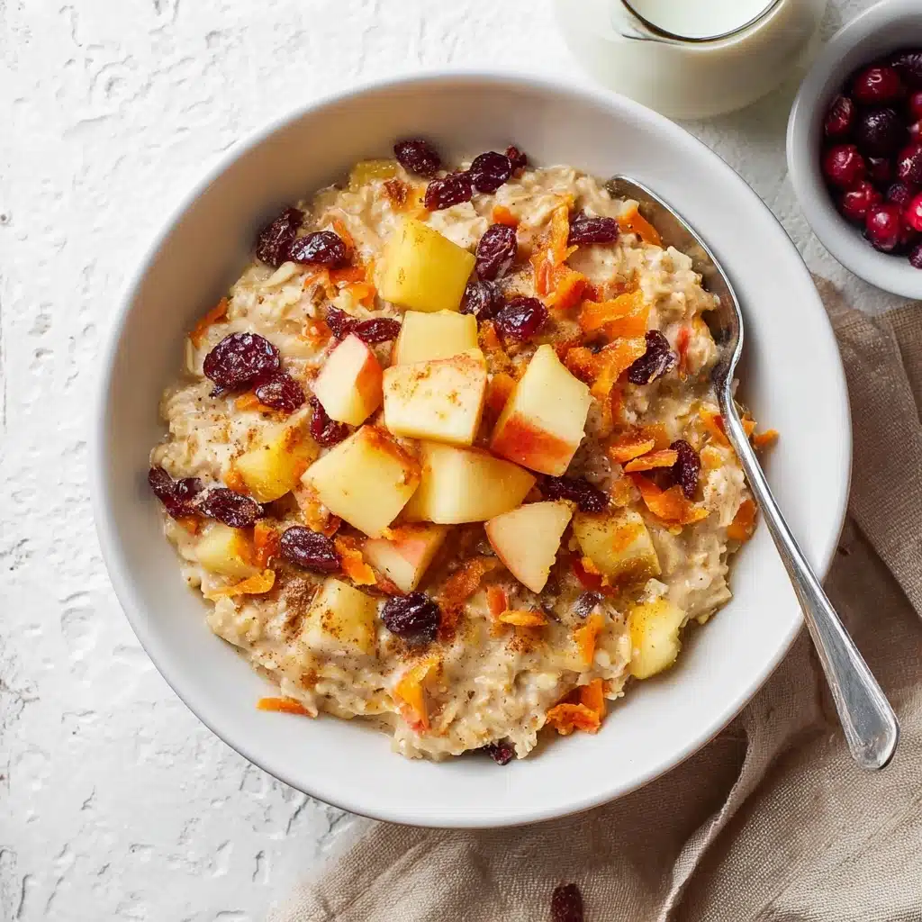 10-Minute Apple Carrot Oatmeal Recipe