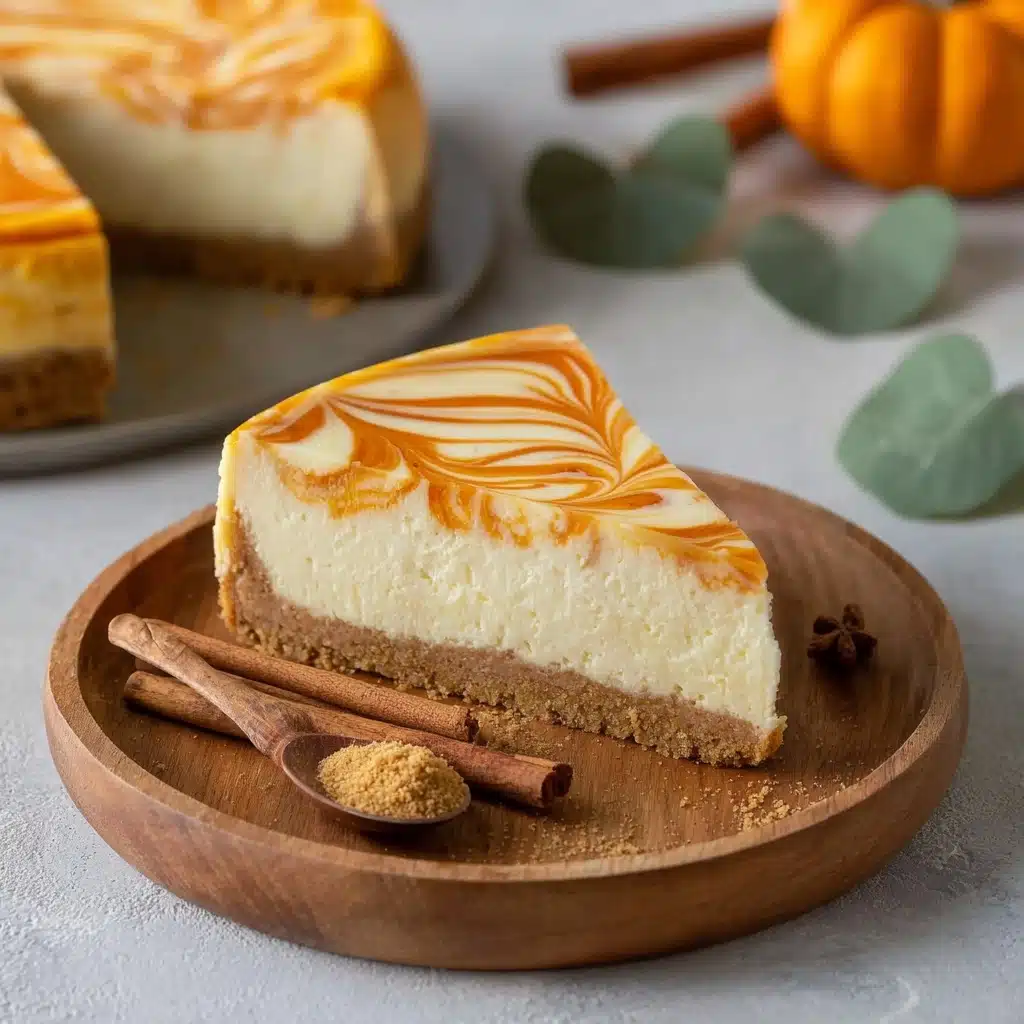 Pumpkin Swirl Cheesecake Recipe - Recipe Image