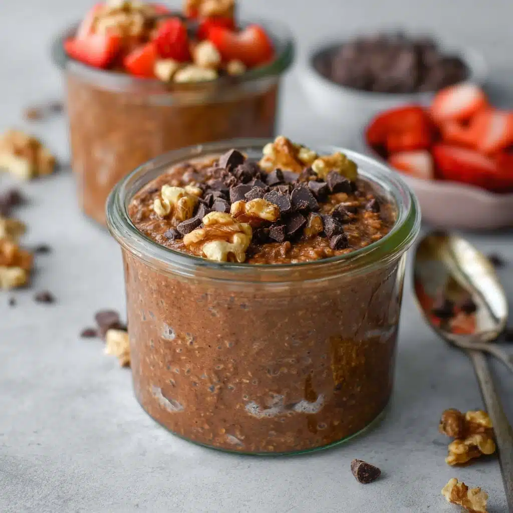 Brownie Batter Chocolate Overnight Oats Recipe