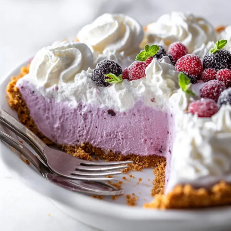 Cranberry Mousse Pie Recipe