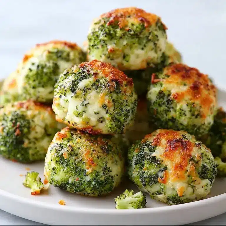 Baked Broccoli Cheese Balls Recipe