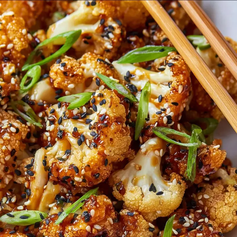Sweet and Spicy Baked Cauliflower Recipe