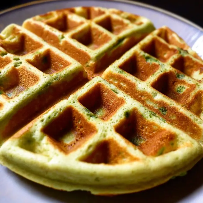 Pandan Waffles Recipe