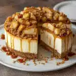 Salted Caramel Apple Pie Cheesecake Recipe
