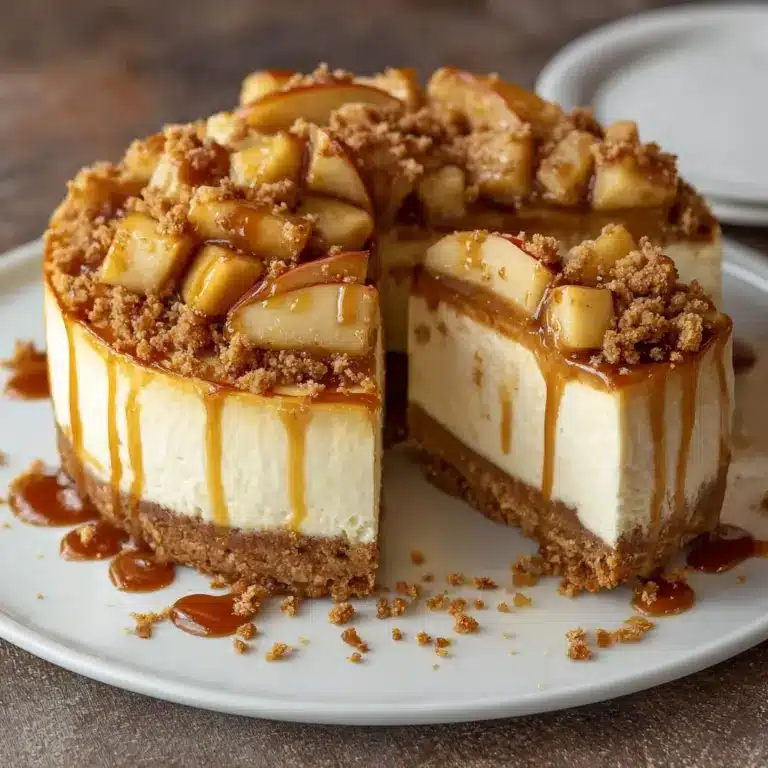 Salted Caramel Apple Pie Cheesecake Recipe
