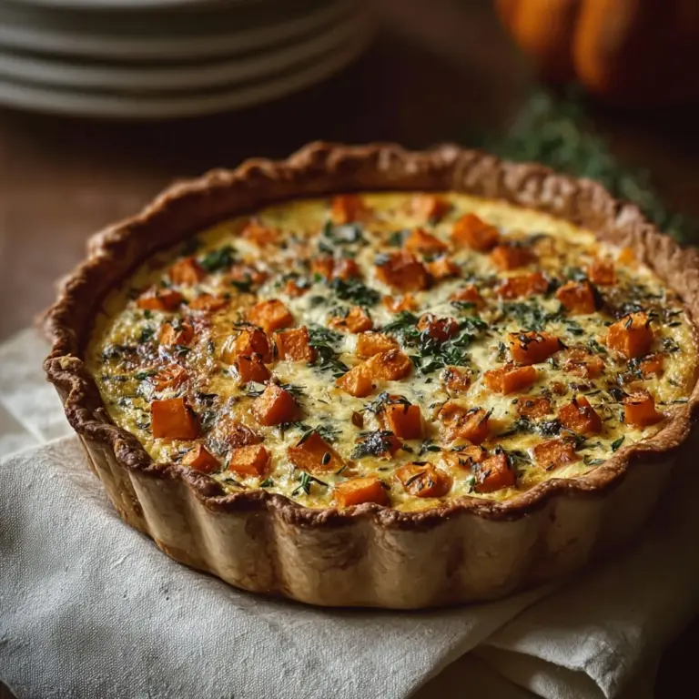 Butternut Squash & Sage Quiche Recipe