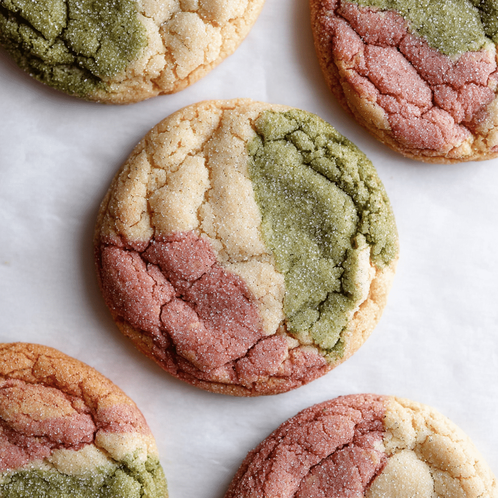 Matcha Neapolitan Sugar Cookies Recipe - Recipe Image