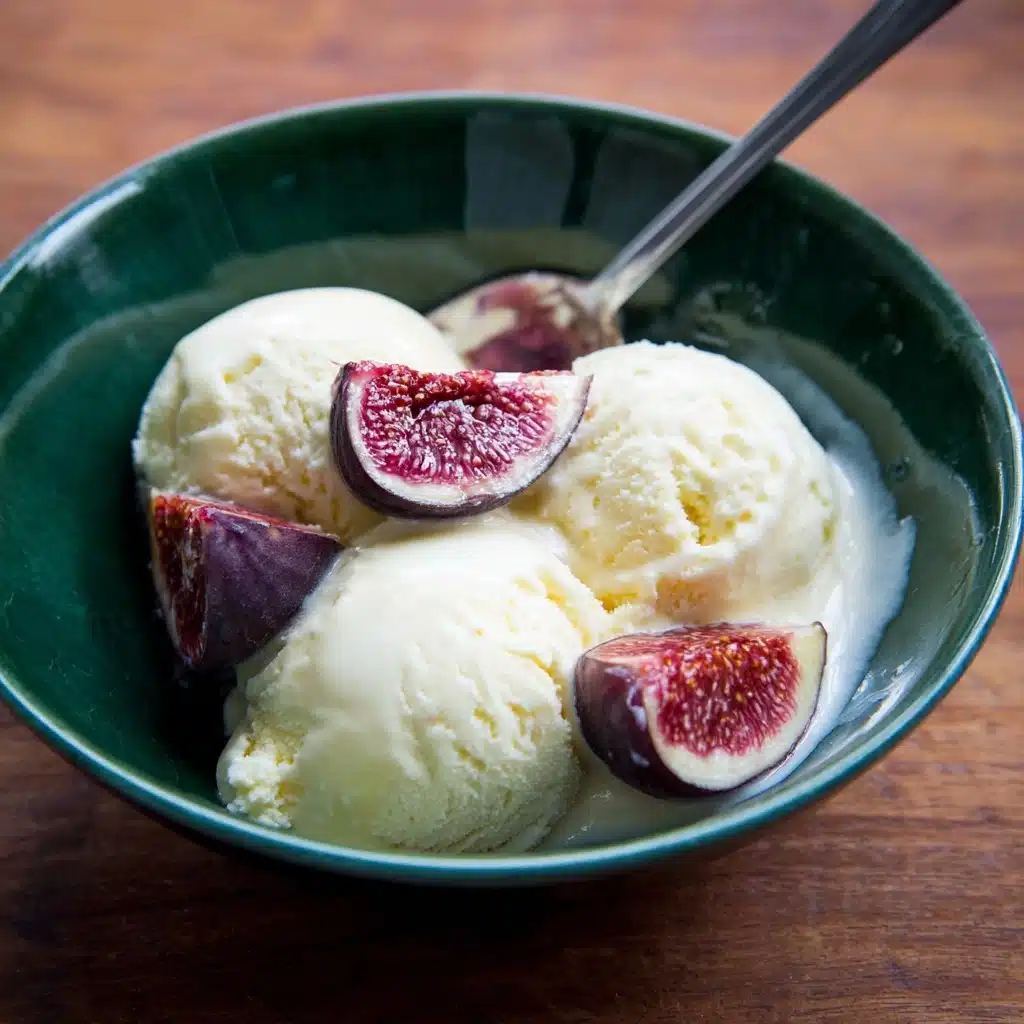 Fig Leaf and Honey Ice Cream Recipe - Recipe Image