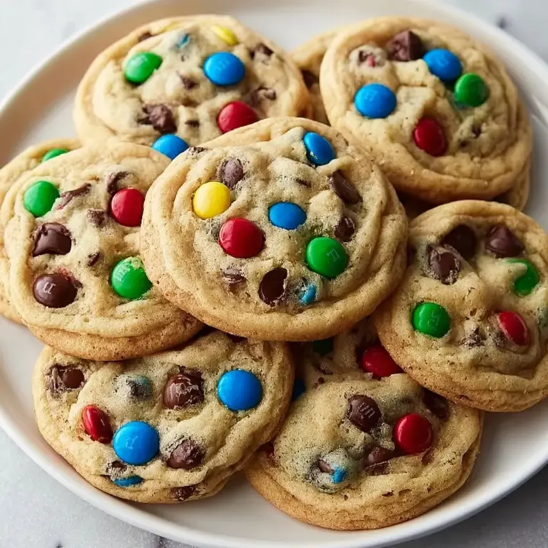Peanut Butter M&M Chocolate Chip Cookies Recipe