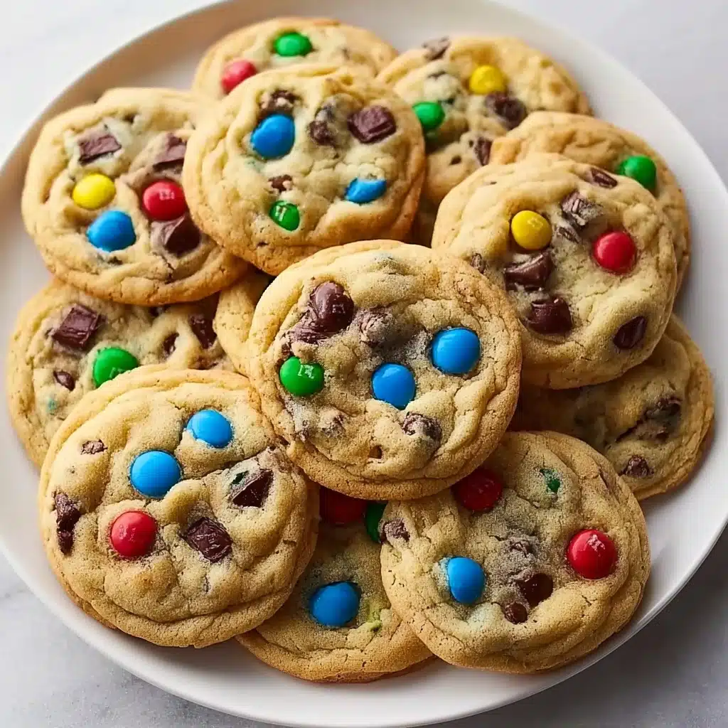 Peanut Butter M&M Chocolate Chip Cookies Recipe - Recipe Image