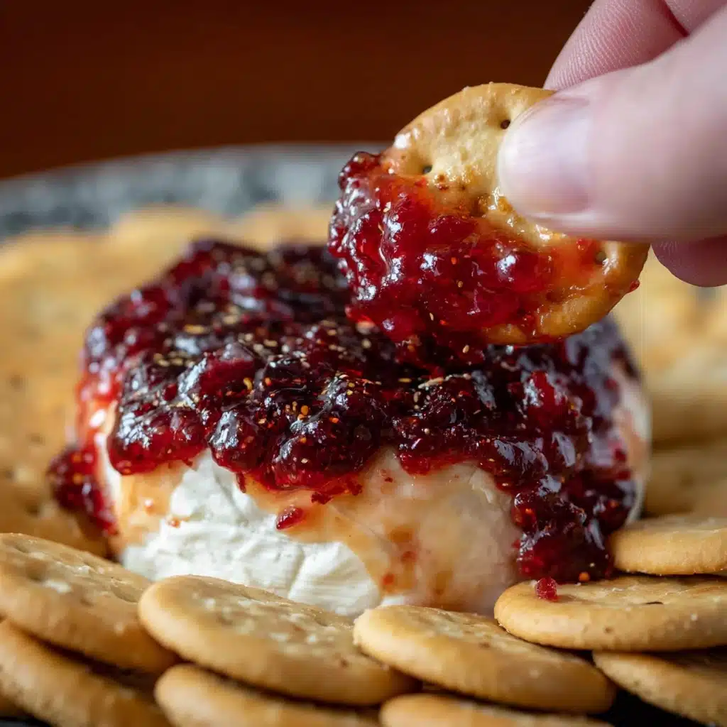 Cranberry Pepper Jelly Cheese Dip Recipe - Recipe Image