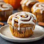 Pumpkin Cinnamon Roll Muffins Recipe