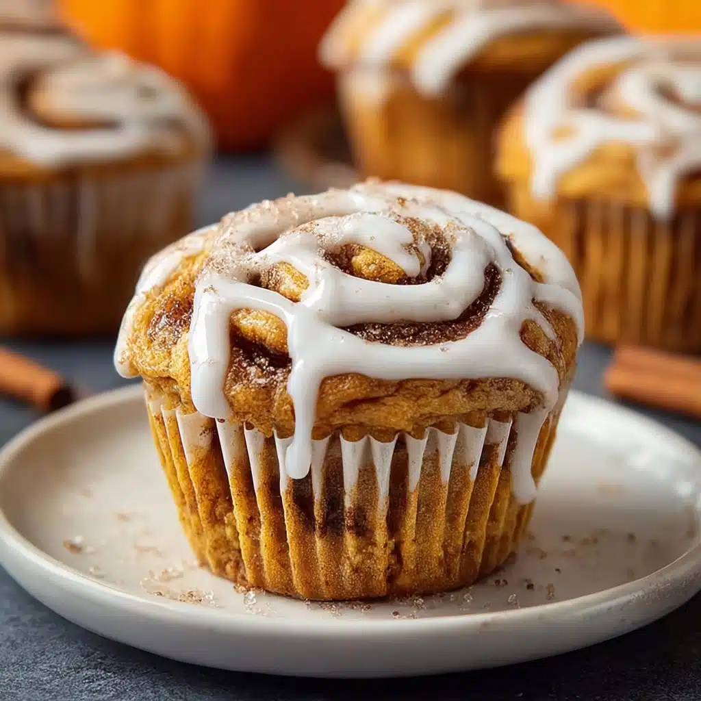 Pumpkin Cinnamon Roll Muffins Recipe