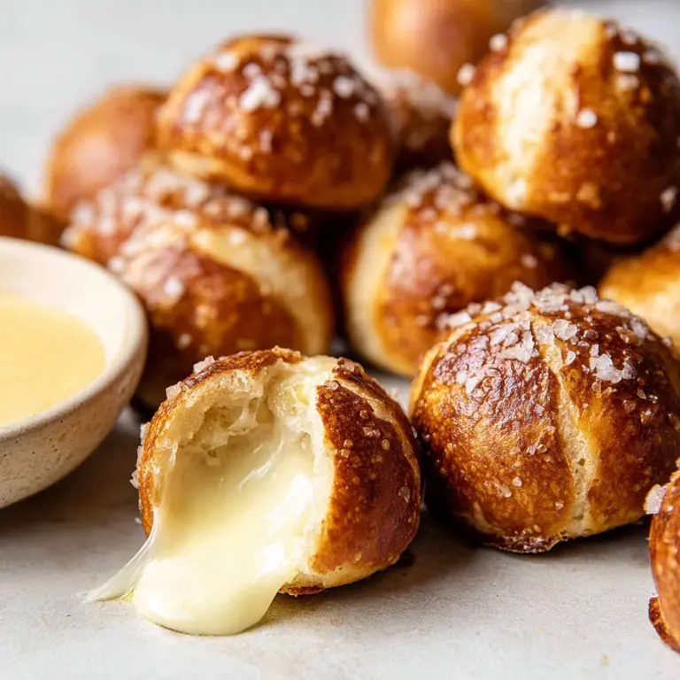 Cheese Pretzel Bites Recipe