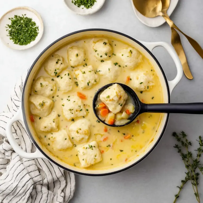 Creamy Knoephla Soup (Potato and Dumplings) Recipe
