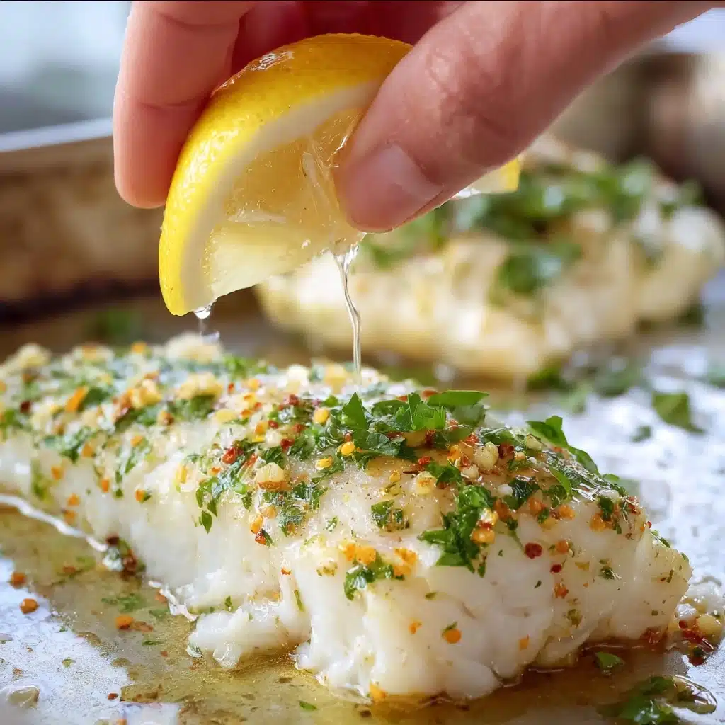 Lemon Garlic Baked Cod Recipe - Recipe Image