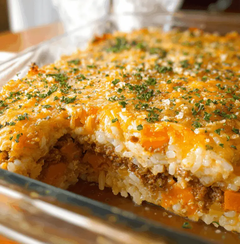 Butternut Squash Casserole With Ground Beef & Rice Recipe