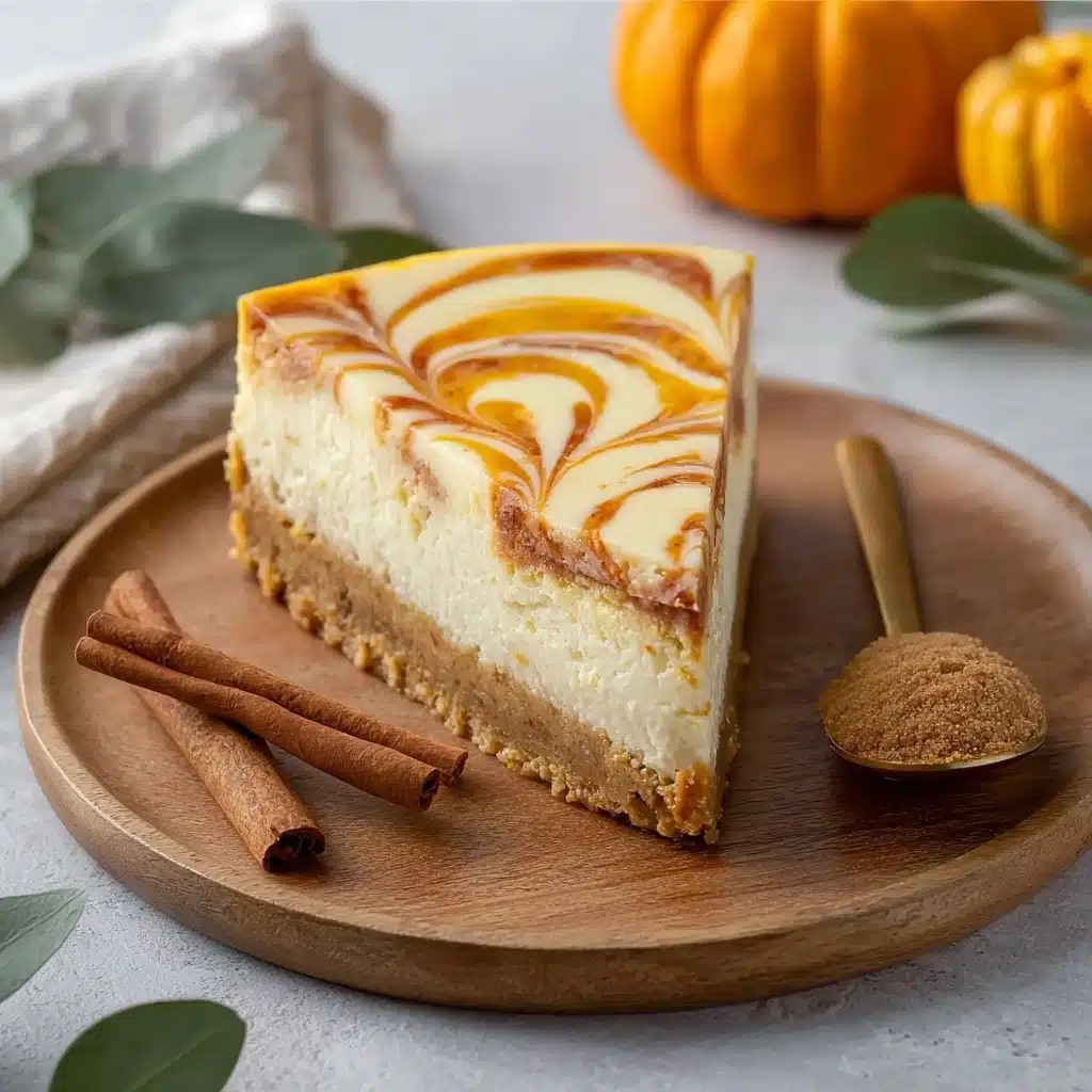 Pumpkin Swirl Cheesecake Recipe - Recipe Image