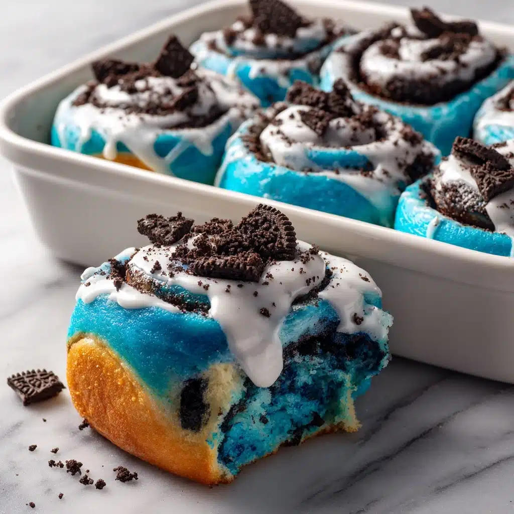 Cookie Monster Cinnamon Rolls Recipe