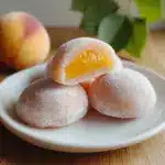 Whole Peach Mochi Recipe (Soft & Chewy) Recipe