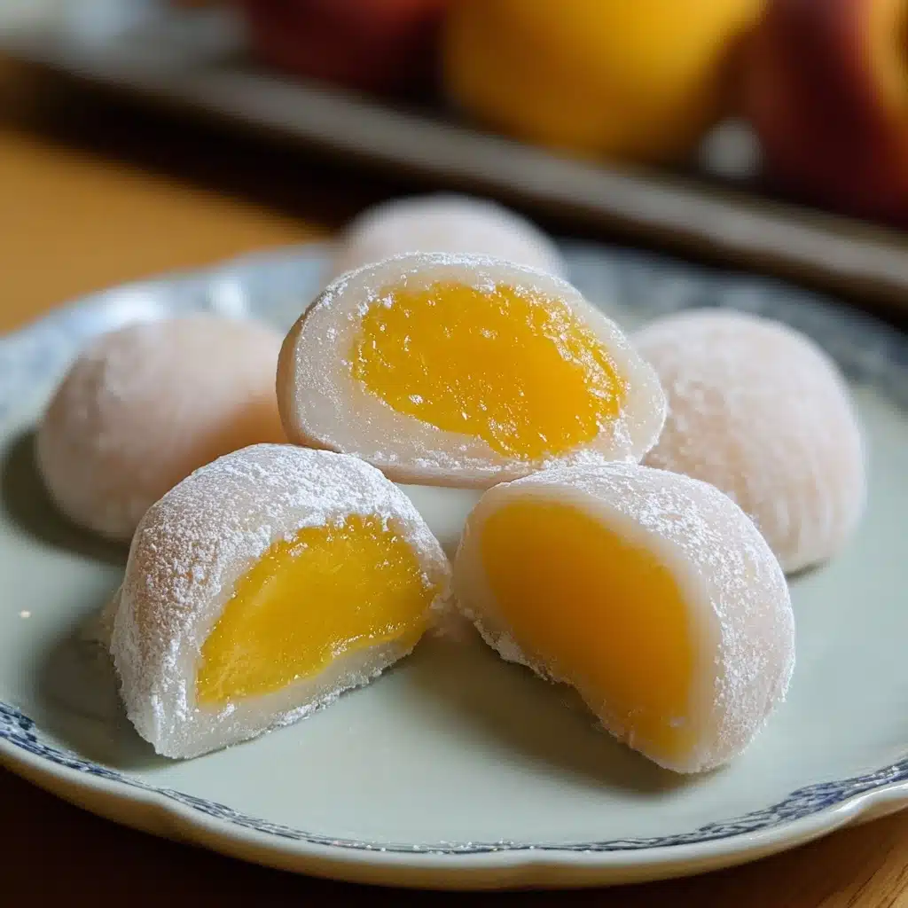 Whole Peach Mochi Recipe (Soft & Chewy) Recipe - Recipe Image