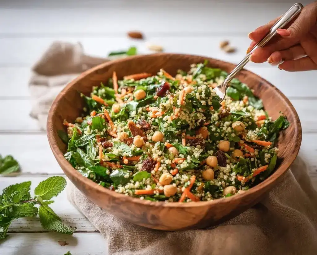 30 Minute Moroccan-Inspired Carrot & Chickpea Salad Recipe