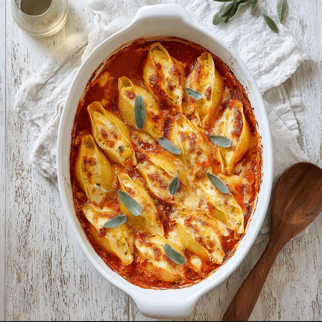 Pumpkin Ricotta Stuffed Shells Recipe - Recipe Image