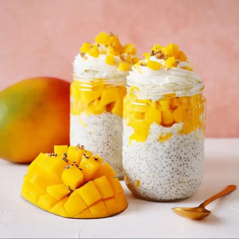 mango coconut overnight oats Recipe