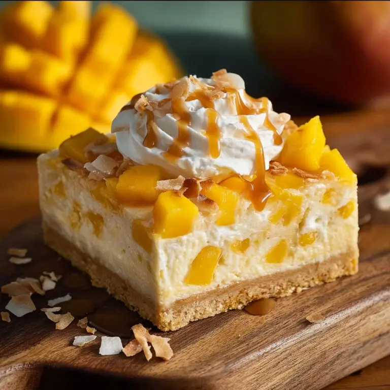 Mango Coconut Bread Pudding Recipe