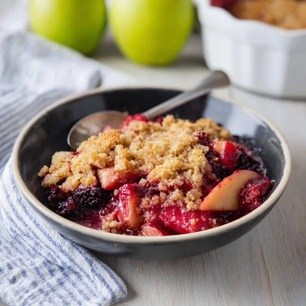 Sweet & Tart Apple Blackberry Crumble Recipe - Recipe Image