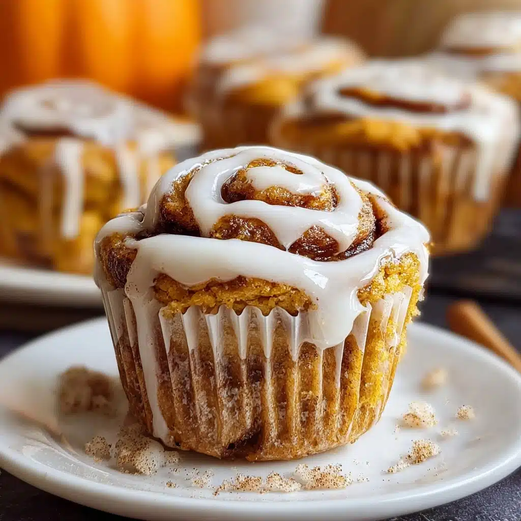 Pumpkin Cinnamon Roll Muffins Recipe - Recipe Image