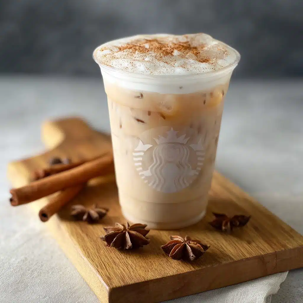 Iced Chai Tea Latte with Vanilla Sweet Cream Cold Foam Recipe - Recipe Image