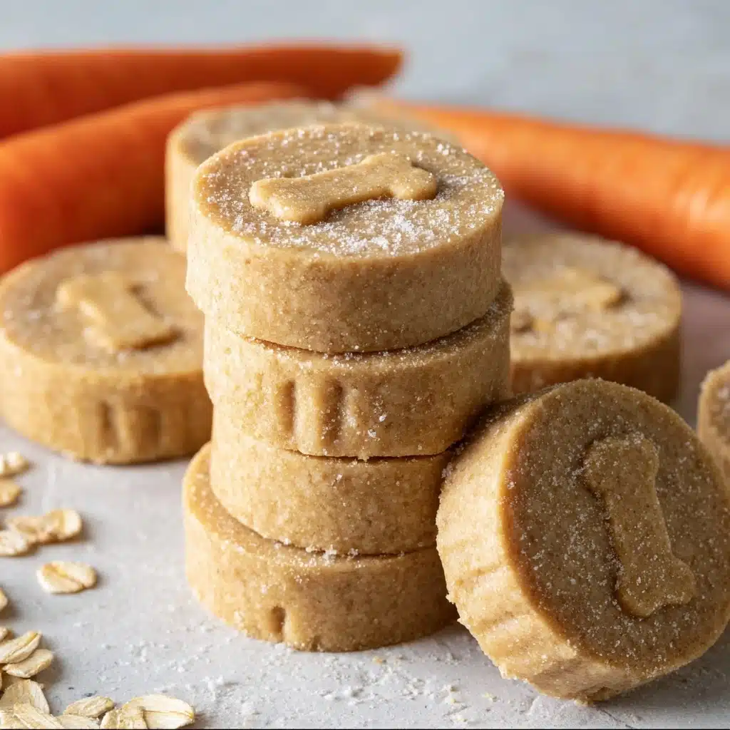 Peanut Butter Oatmeal No Bake Dog Treats Recipe - Recipe Image