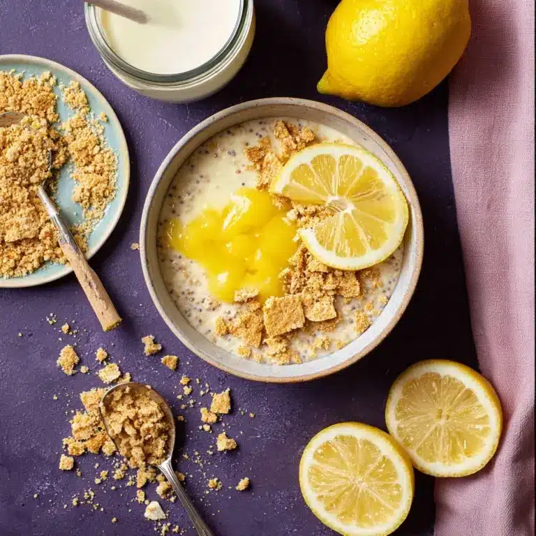 Lemon Cheesecake Overnight Oats Recipe