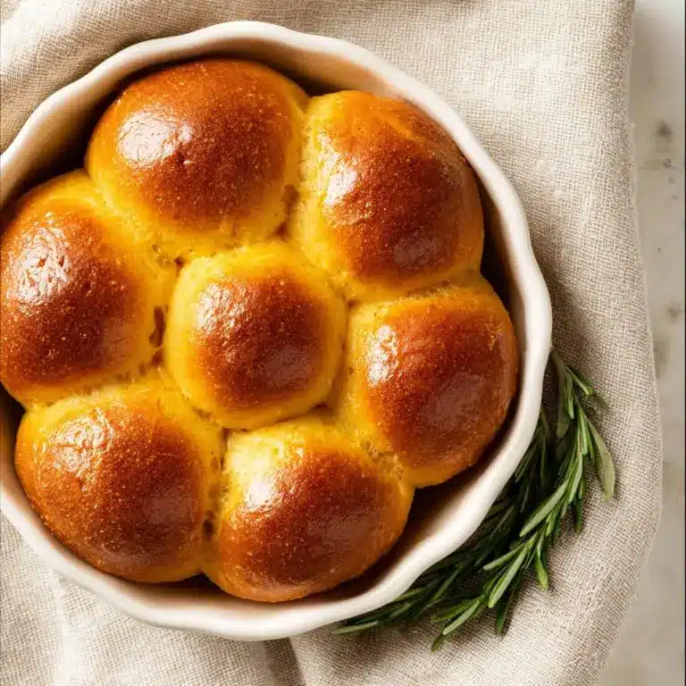 Rosemary pumpkin dinner rolls Recipe