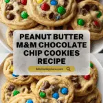 Peanut Butter M&M Chocolate Chip Cookies Recipe