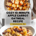 10-Minute Apple Carrot Oatmeal Recipe