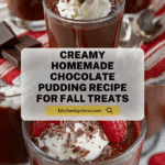 Homemade Chocolate Pudding Recipe