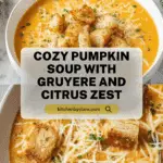 Pumpkin Soup with Gruyere Recipe